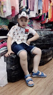ÁO SƠ MI HM MICKEY 1-10Y (Phom to)