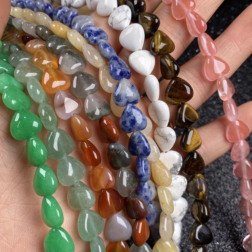 DIY Imitation Heart Shape Loose Beads For Making Accessories 10*10mm