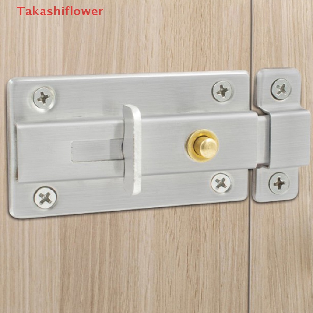 Chốt Khóa Cửa Trượt Bằng Inox Dày Dặn Dễ Lắp Đặt Tiện Dụng