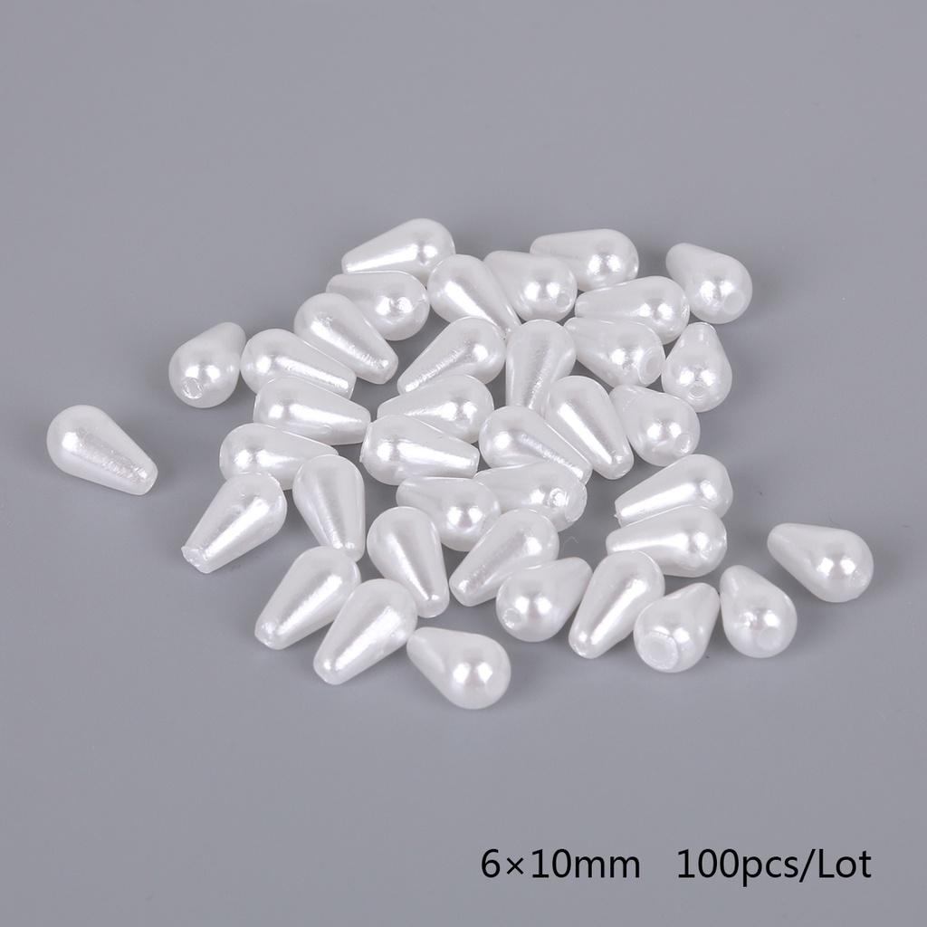 [Hàng mới về] Set 50-100 hạt ngọc trai giả 3 kích cỡ dùng làm trang sức thủ công