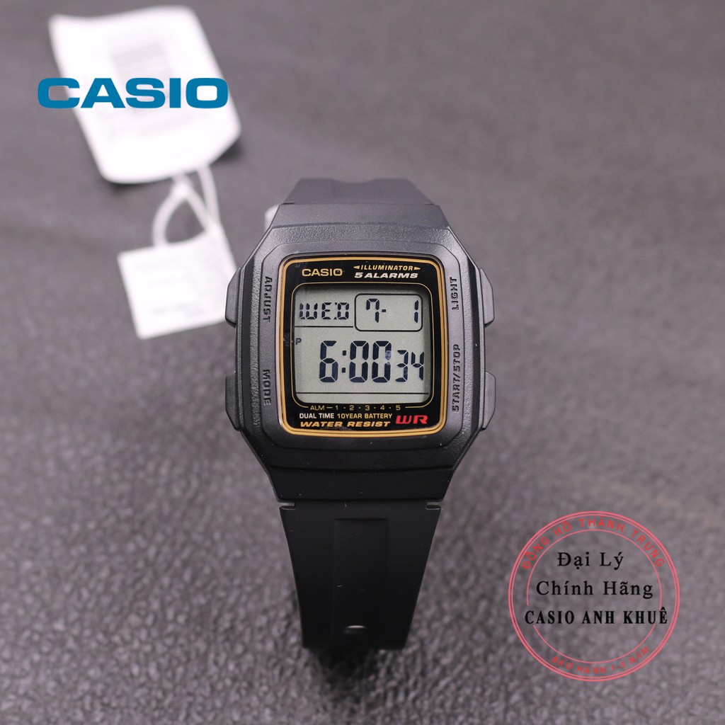 Đồng hồ nam Casio F-201WA-9ADF dây nhựa