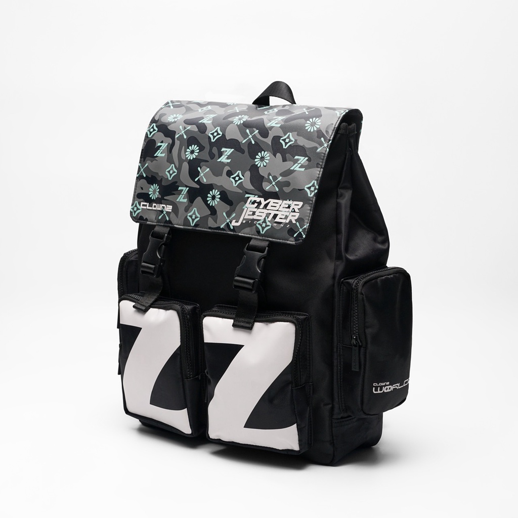 Balo đi học, du lịch, balo thời trang unisex local brand Clownz ZZ Monogram Backpack, có ngăn chống sốc, đựng vừa laptop