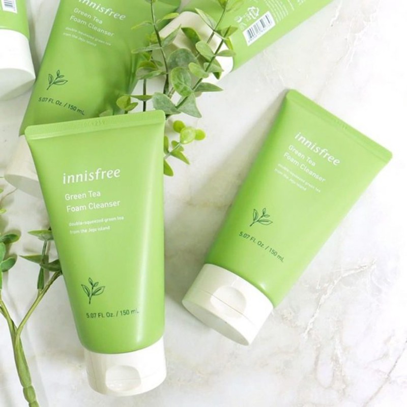 Sữa Rửa Mặt Trà Xanh Innisfree - chiết xuất từ 100% trà xanh tự nhiên