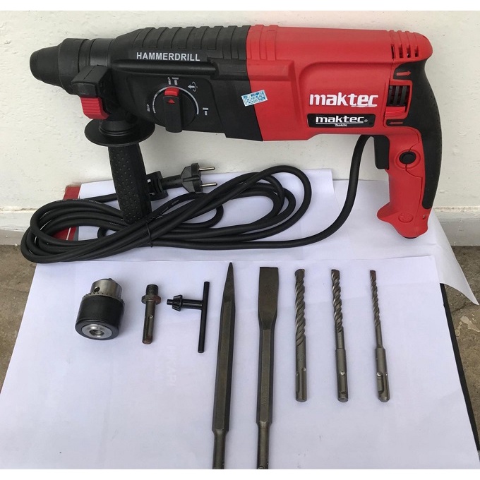 Máy khoan bê tông Maktec Công suất 1150W - Khoan bê tông Maktec 3 chức năng chính hãng (bảo hành 12 tháng)
