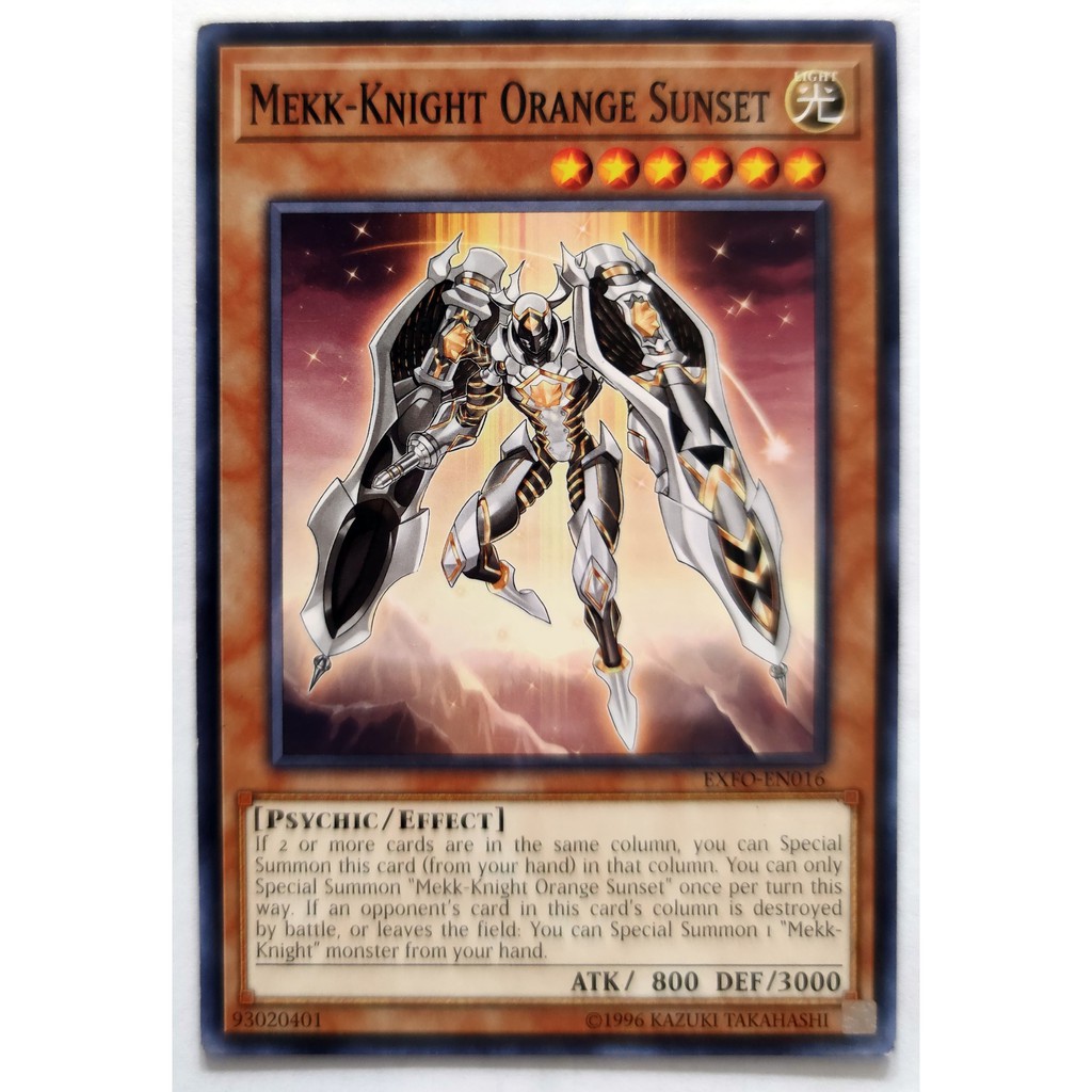 [Thẻ Yugioh] Mekk-Knight Orange Sunset |EN| Common