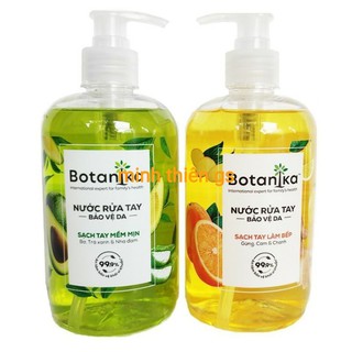 Nước rửa tay bảo vệ da botanika chai 500g