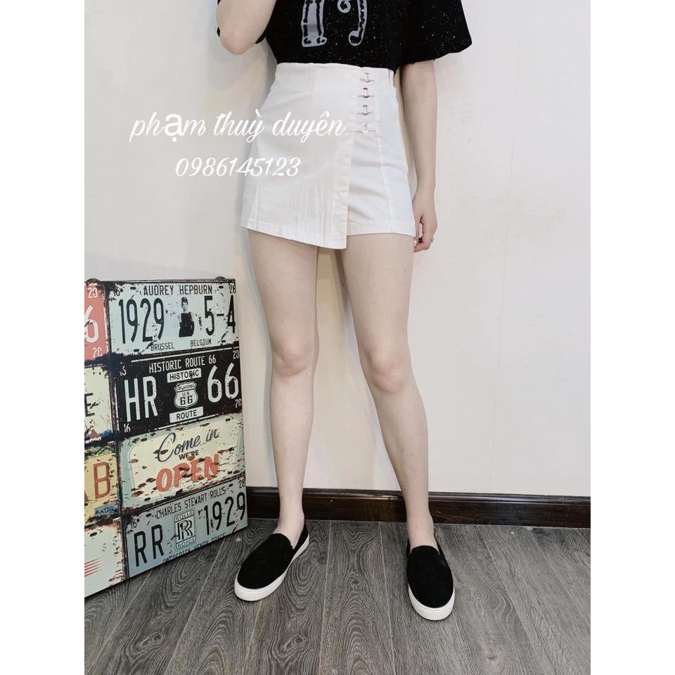 Quần Giả Váy Vạt Lệch (QC)