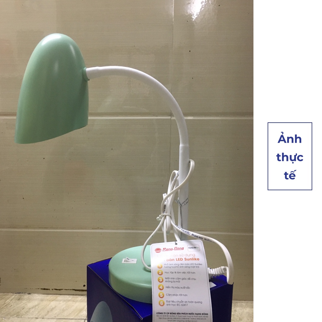 Đèn học Rạng Đông chống cận 6W, để bàn cho bé học sinh, cute, làm việc Model RD-RL-38.LED