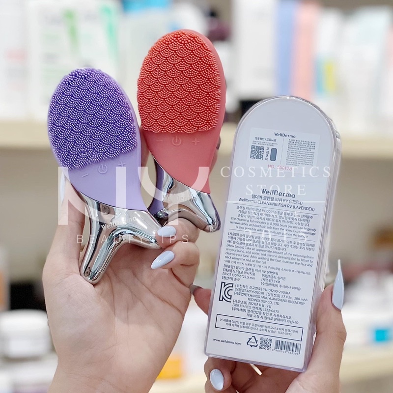 Máy rửa mặt cá Wellderma Hàn Quốc