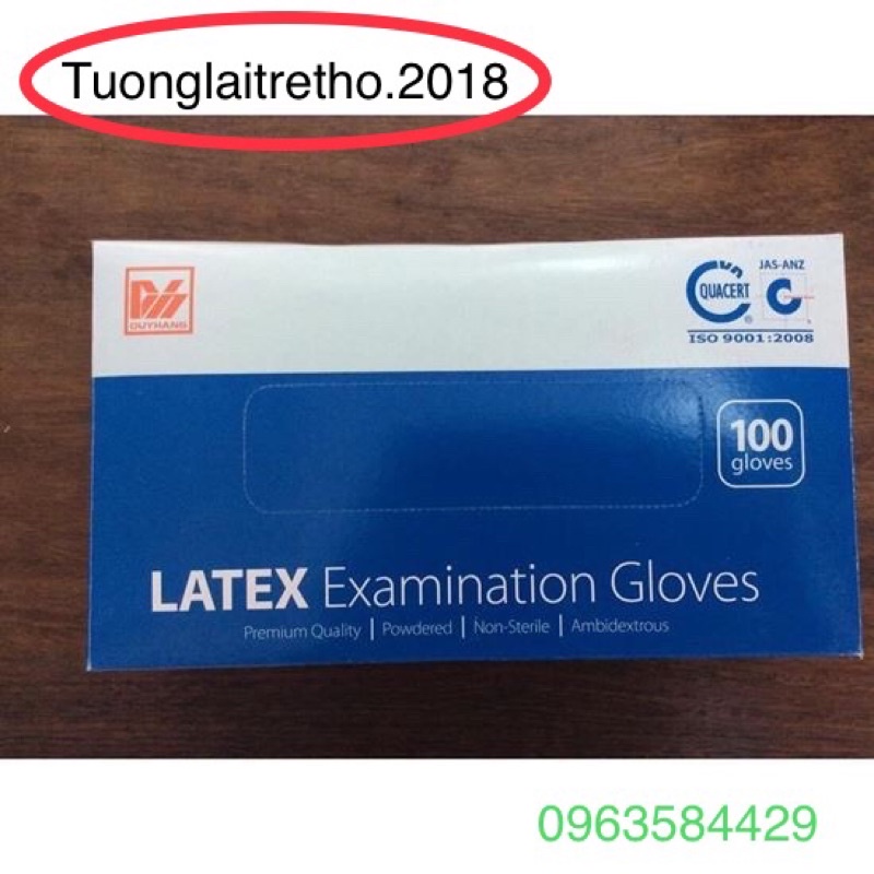 Găng Tay Y Tế Cao Su LATEX