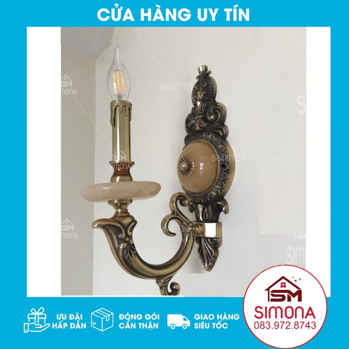 Đèn Tường Nến Cổ Điển Cao Cấp, Đèn Gắn Tường Trang Trí Phòng Thờ/Phòng Khách Bền Đẹp
