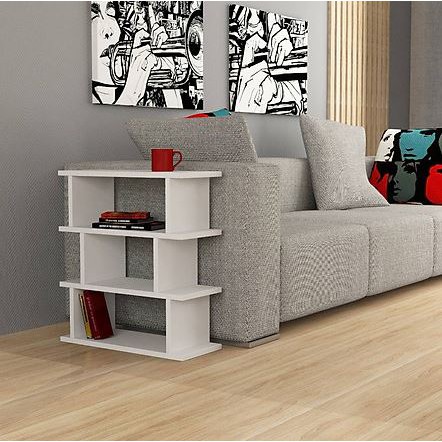 Kệ gỗ cạnh sofa hay kệ góc nhà để đồ tiện dụng đa năng