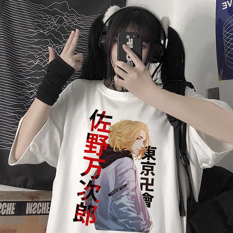 Áo Thun Tay Lỡ Unisex, Họa Tiết Anime Nhật Bản, Nhận Vật Truyện tranh Tokyo Revengers , Phông Form Rộng - HS169