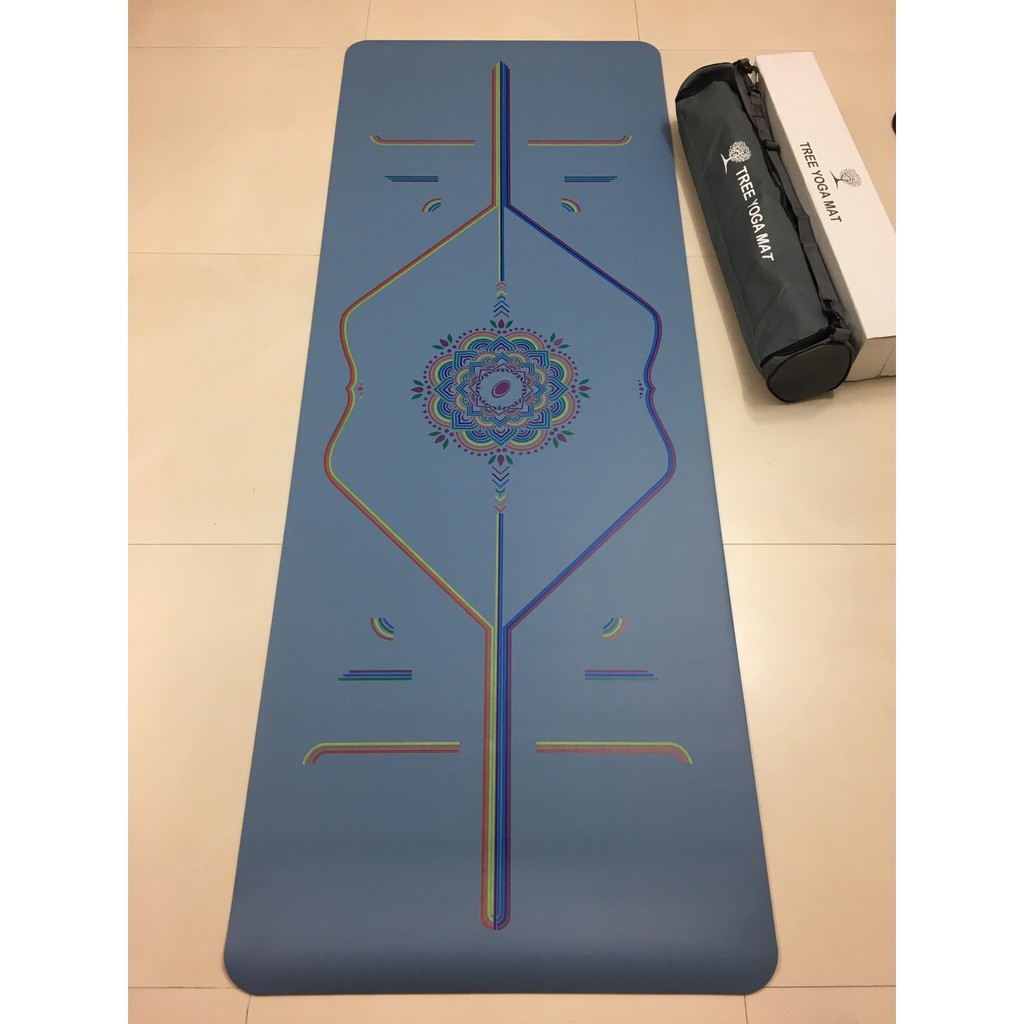 Thảm Tập Cao Su Tree Yoga Định Tuyến Cầu Vồng Đa Sắc