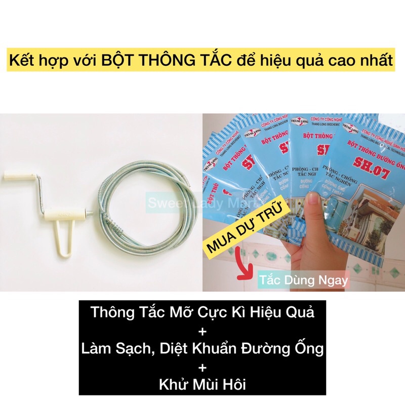 Dây Thông Tắc Cống Lò Xò Dày Dặn Cứng Cáp Chất Lượng Cao