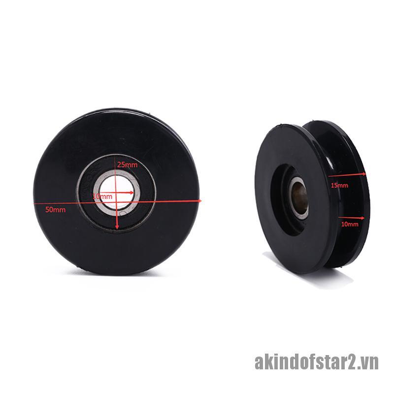 Bánh Xe Ròng Rọc Tập Thể Dục Màu Đen 50mm