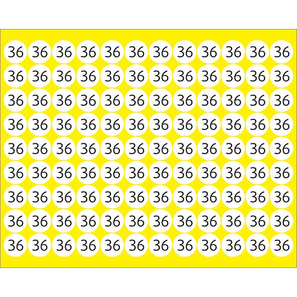 Set 100 miếng dán size giày dép 34- 46  In194 tem nhãn dán cao cấp chất liệu decal giấy đế xanh