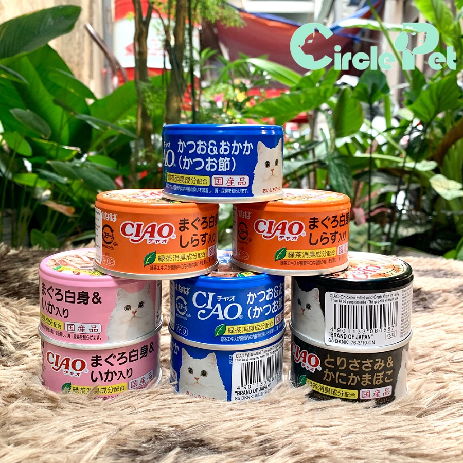 Thạch CIAO Cho Mèo Nhiều Vị Ngon Bổ Dưỡng Từ Hải Sản 85g - Circle Pet