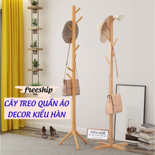 Cây Treo Quần Áo Đứng Bằng Gỗ Standing Hanger,Kệ Sào Treo Đồ Đứng Nội Thất Phong Cách Hàn Quốc PAPAA.HOME