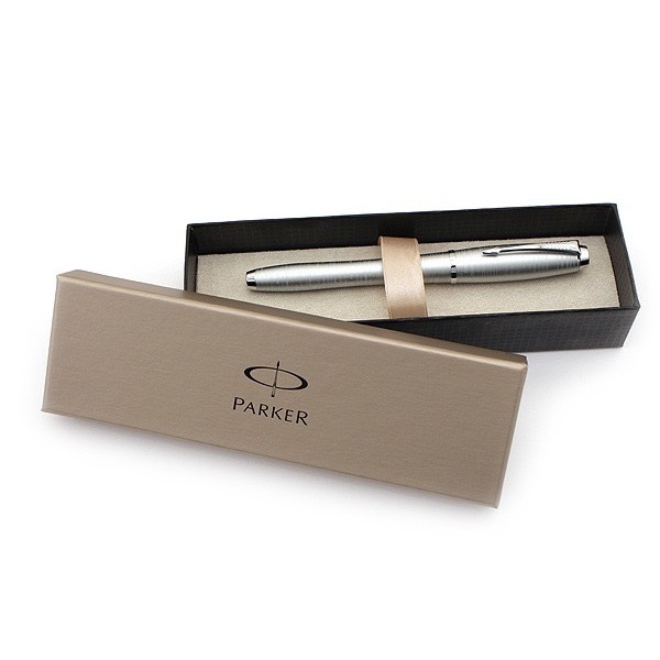 Bút Parker Urban Premium Silver/Blue Fountain Pen - Ngòi M - 1906869