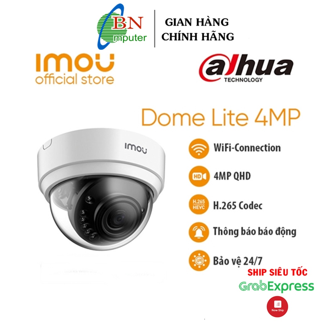 Camera wifi Imou IPC-D42P 4.0Megapixels chính hãng bảo hành 24 tháng, camera ốp trần thông minh