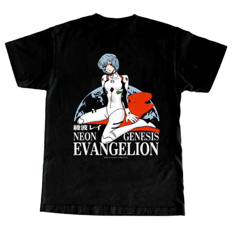 Áo Thun In Hình Anime Evangelion Cá Tính Hợp Thời Trang