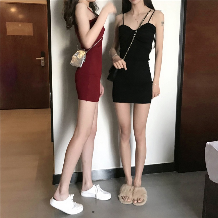 Đầm hai dây ZHELIHANGFEI phong cách hepburn Pháp gợi cảm thời trang mùa hè 2022 cho nữ