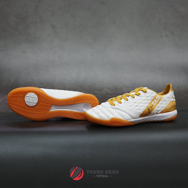 GIÀY ĐÁ BÓNG CHÍNH HÃNG KAMITO FUTSAL TA11-IN - F21006 - TRẮNG/VÀNG