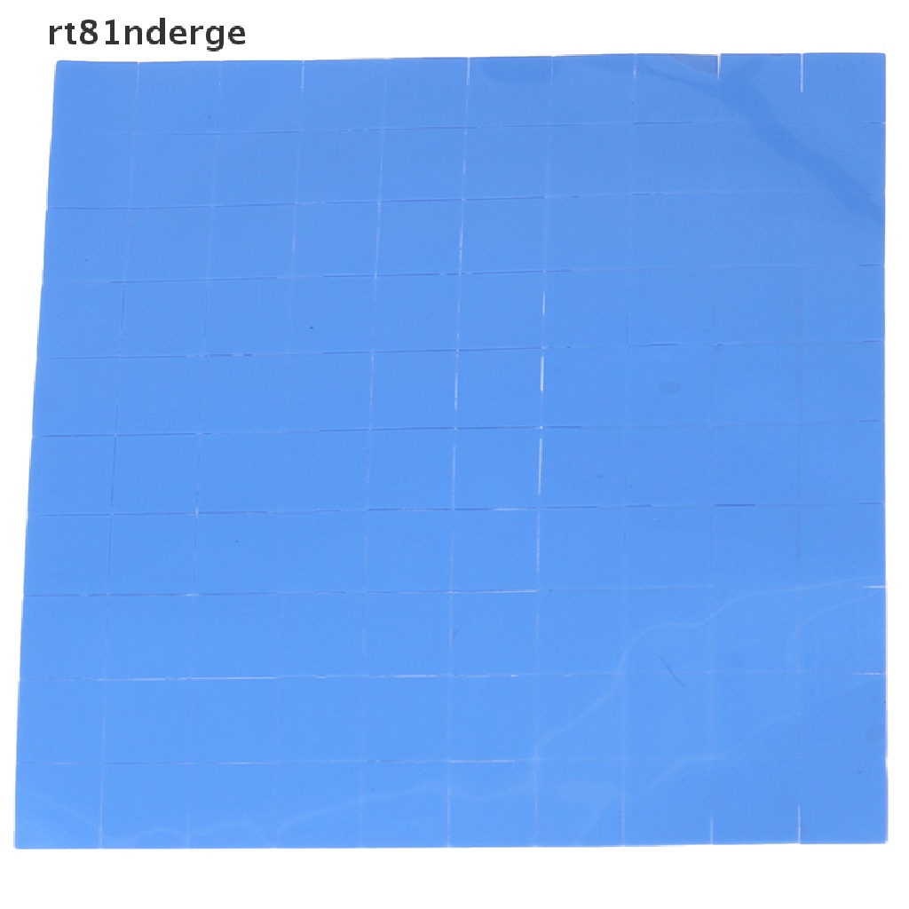 【ge】 100Pcs 10*10*0.5mm Thermal Pad GPU CPU Heatsink Cooling Conductive Silicone Pad .