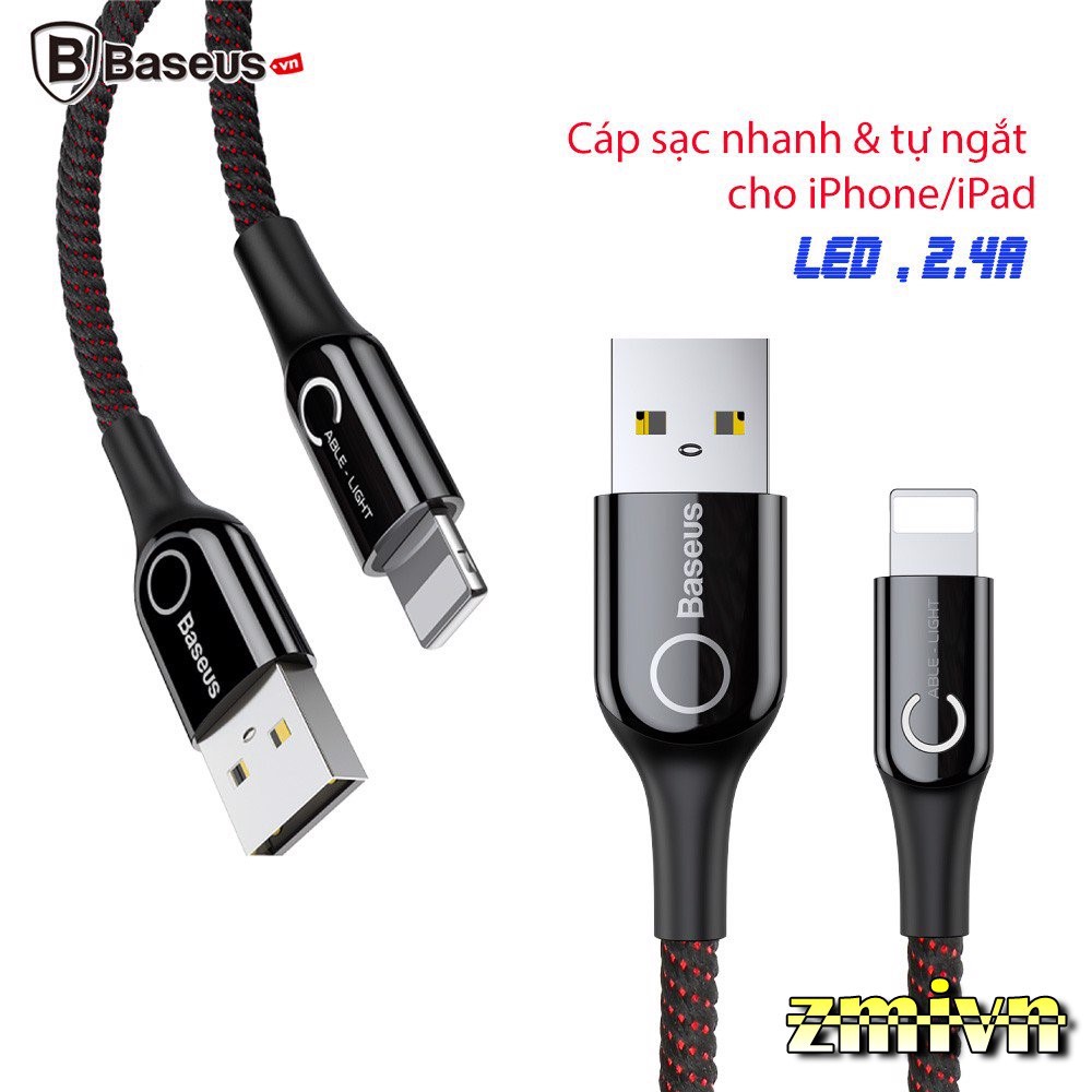 Cáp sạc nhanh thông minh IPHONE tự ngắt chính hãng Baseus