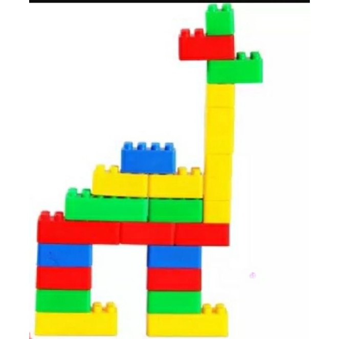 (to vừa)(sẵn hàng) Túi 110 xếp hình lego nhựa an toàn nhiều màu sắc giúp trẻ phát triển trí tưởng tượng, tư duy sáng tạo
