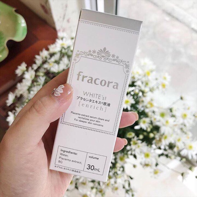 SERUM FRACORA WHITE'ST PLACENTA EXTRA ENRICH - TĂNG CƯỜNG DƯỠNG TRẮNG 30ml