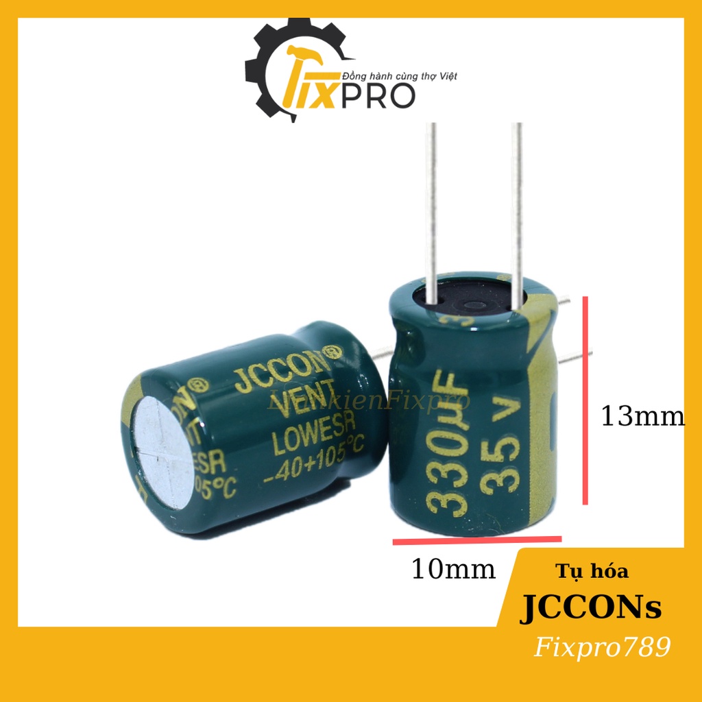 Tụ hóa 35V 330uF-10000uF tần số cao màu xanh xịn