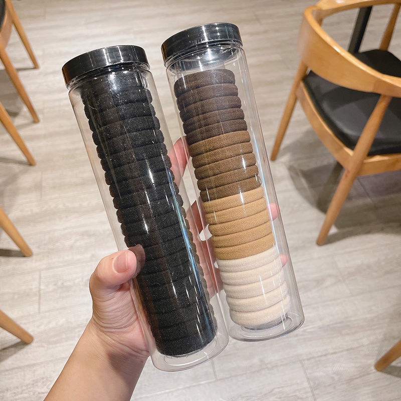 Bộ 20 Dây Thun Cột Tóc Co Giãn Phong Cách Hàn Quốc