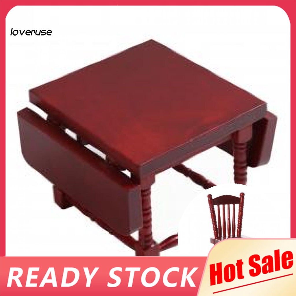 Mô hình bàn ghế gấp trang trí nhà búp bê tỉ lệ 1/12