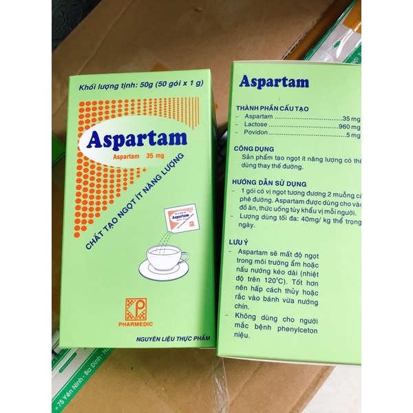 Aspartam - đường dành cho người tiểu đường, béo phì...(Pharmedic)