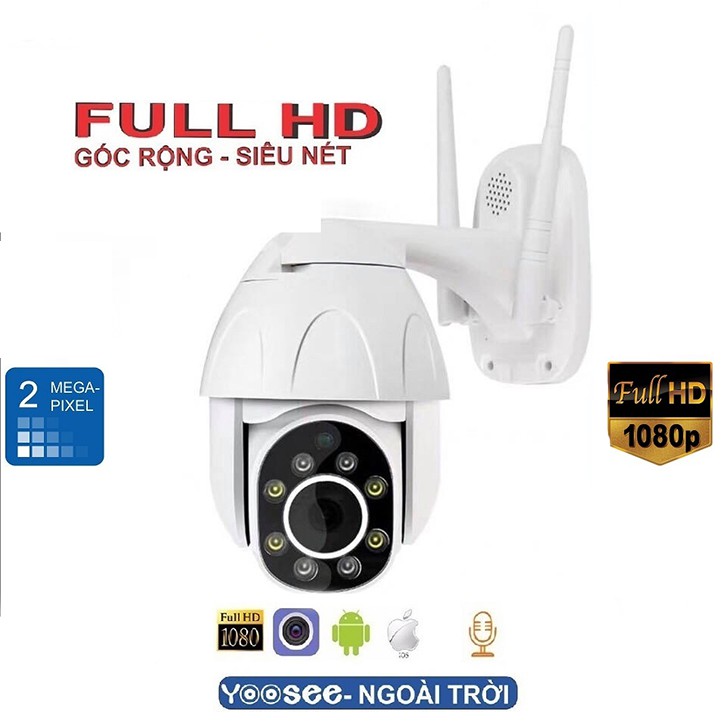 Camera IP YooSee Xoay 360 độ PTZ - Cao cấp Full HD-1080P(Kèm thẻ nhớ 32-64GB) | WebRaoVat - webraovat.net.vn