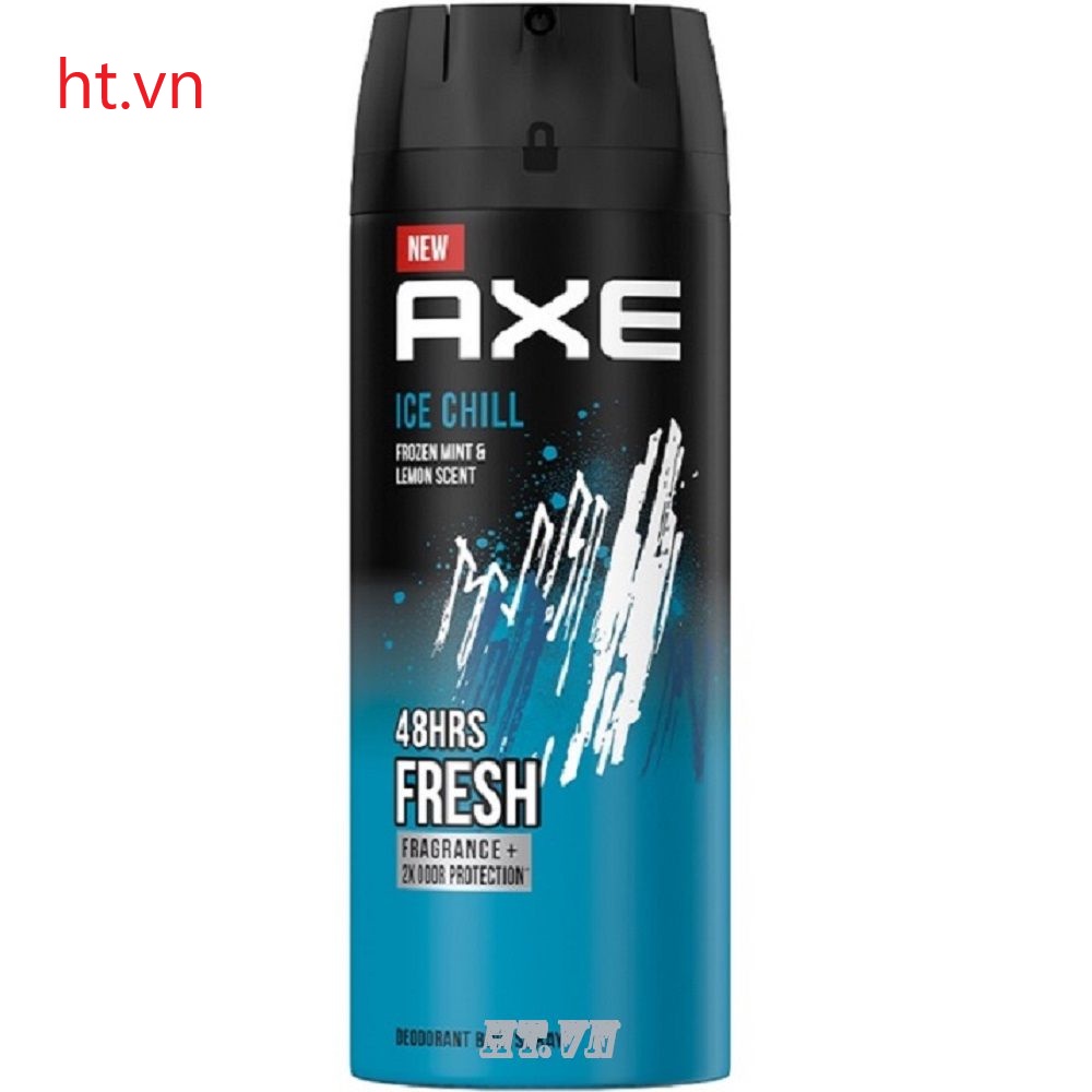 Xịt Ngăn Mùi Toàn Thân Axe Ice Chill Hương Chanh Tuyết và Lá Bạc Hà 135ml