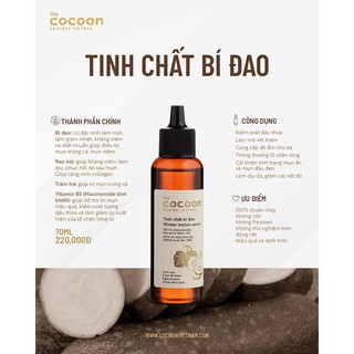 Tinh Chất Bí Đao Cocoon 70ml