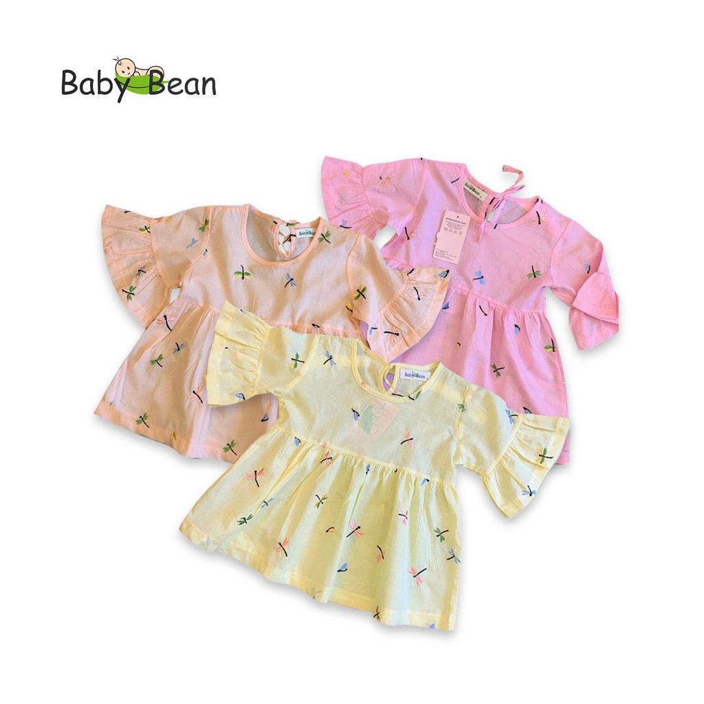 Áo Xô Thêu kiểu Búp Bê BabyDoll Bé Gái BabyBean