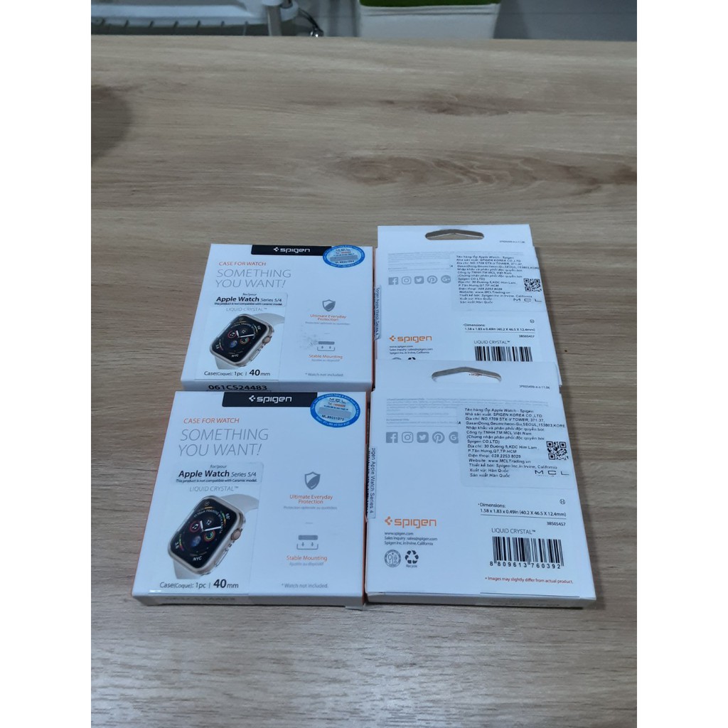 ốp spigen apple watch series 5 / 4 (44mm) Liquid Crystal [ chính hãng ]