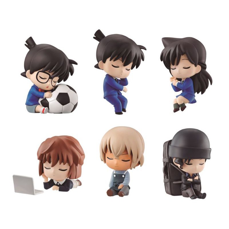 Mô hình Conan Shinichi Ran Haibara Amuro Akai gacha ver ngủ