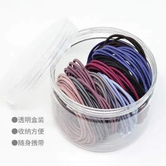 Combo 4 hộp thun cột tóc 100 sợi