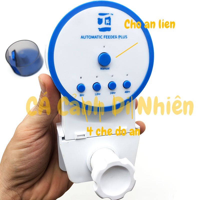 Máy cho cá ăn tự động 4 chế độ 2 hộp đựng thưc ăn YA-8431