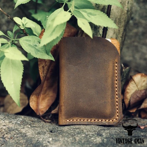 Ví Đựng Thẻ Card Mini Da Thật Mã V2