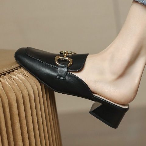 Dép Bít Mũi Đế Vừa Dày Dặn Thời Trang Xuân Hè Cho Nữ