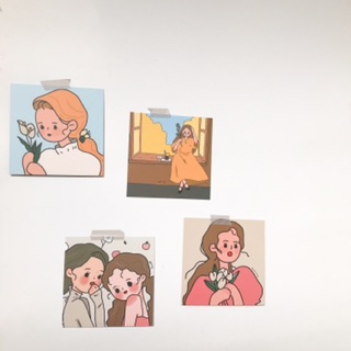 Postcard cô gái (set 9 tấm)