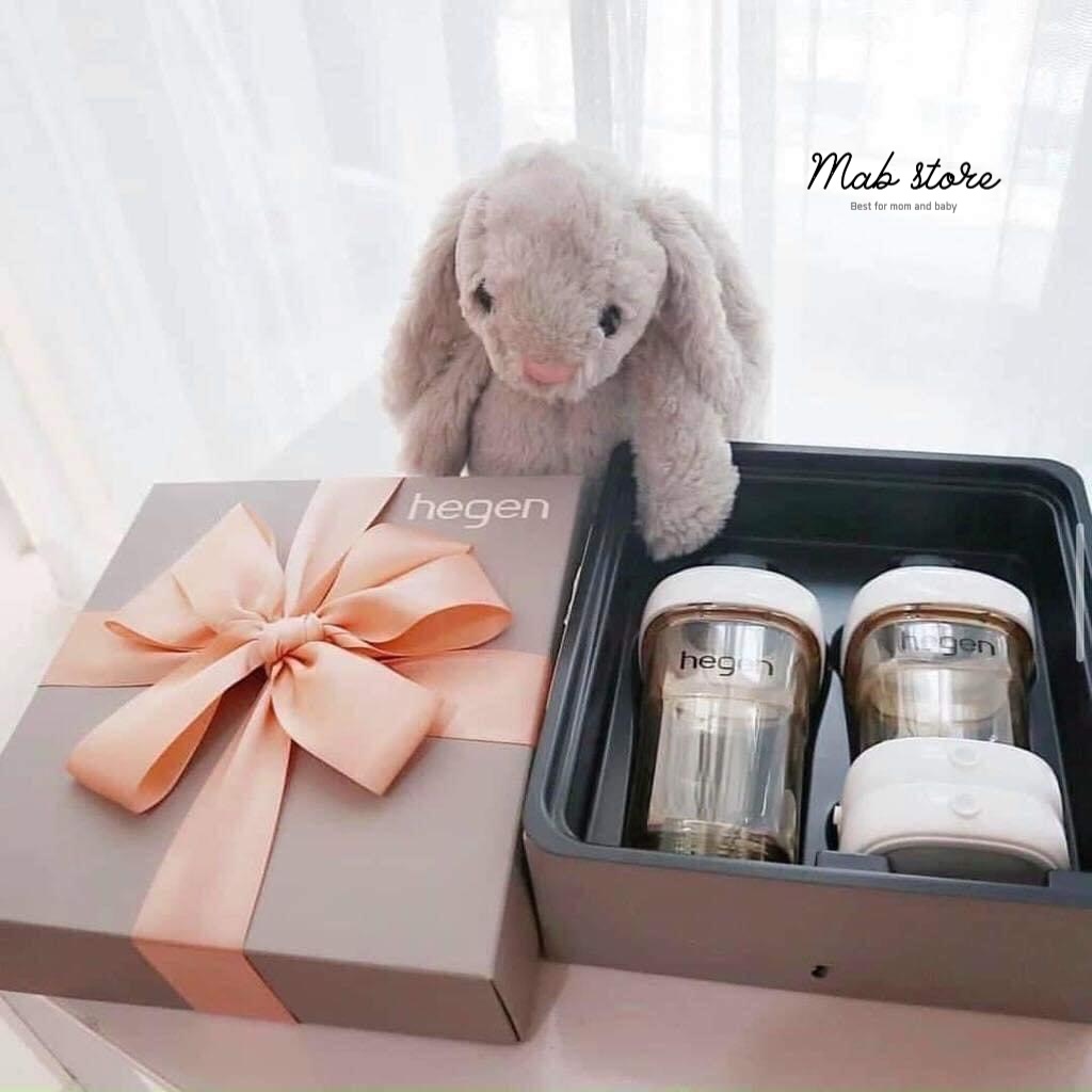 Bộ quà tặng Hegen Basic Stater Kit (gồm 1 bình 150ml, 1 bình 240ml, 2 nắp đậy trữ sữa)