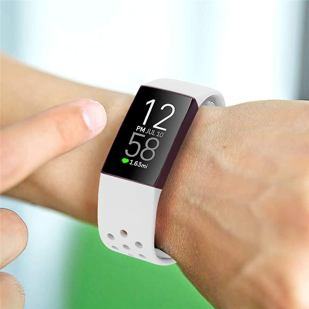 Dây đeo silicone mềm thoáng khí cho đồng hồ thông minh Fitbit Charge 4/Charge 3