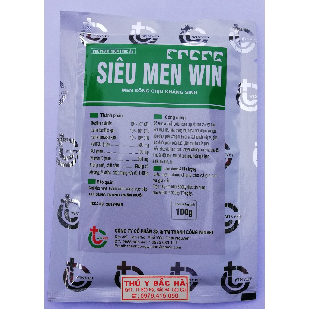 1 gói 100g SIÊU MEN WIN Men sống